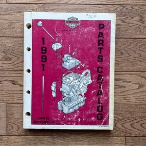 Harley Davidson 1991 1340 Models Parts Catalog 99450-91. Used Condition